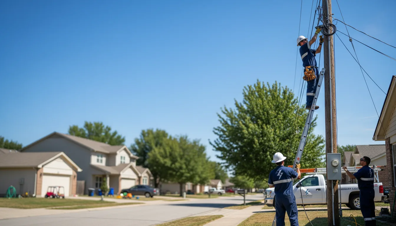 Residential electrician providing installation services in La Cygne, KS